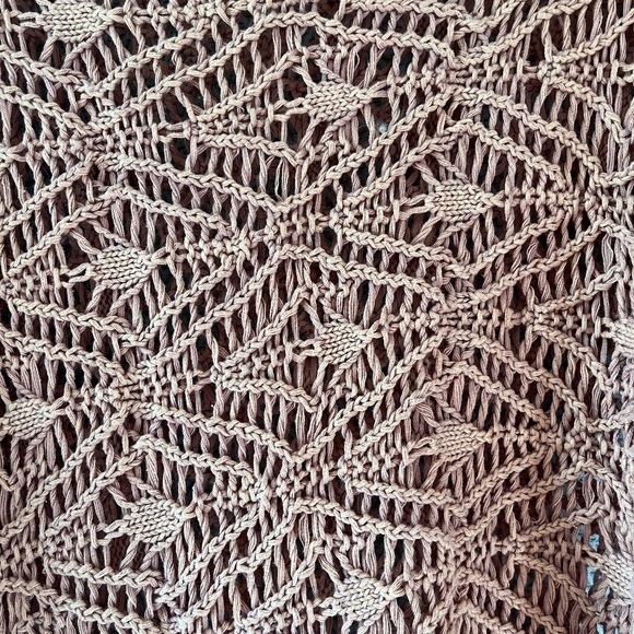 Elan Lena Wide Neck Chunky Knit Crochet Sweater Size Small To Large - Picture 6 of 7